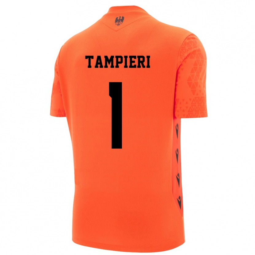 Danxen Kid Amanda Tampieri #1 Dark Orange Black Goalkeeper Jersey 2025/26 T-Shirt