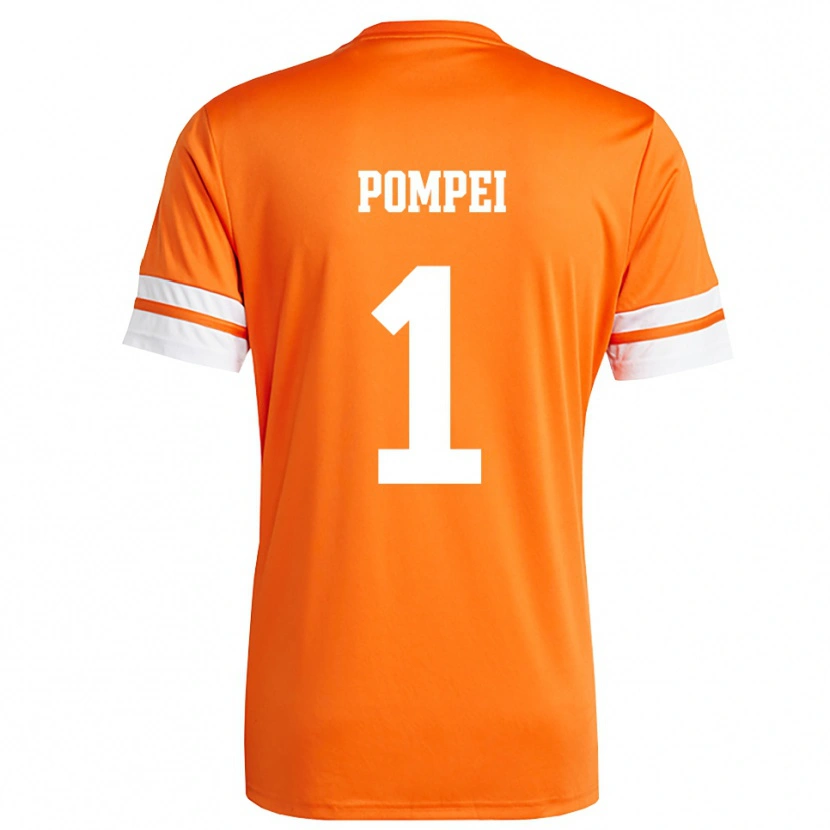 Danxen Kid Thomas Pompei #1 Orange White Goalkeeper Jersey 2025/26 T-Shirt