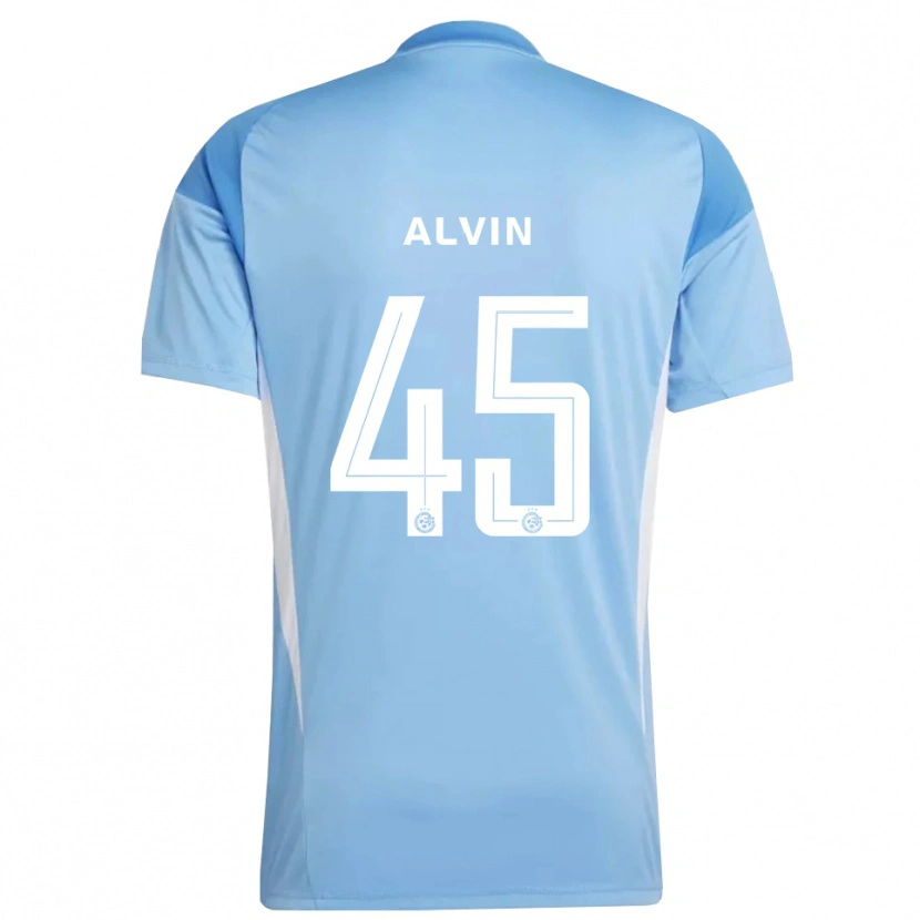 Danxen Kid Glenn Alvin #45 Light Blue White Goalkeeper Jersey 2025/26 T-Shirt