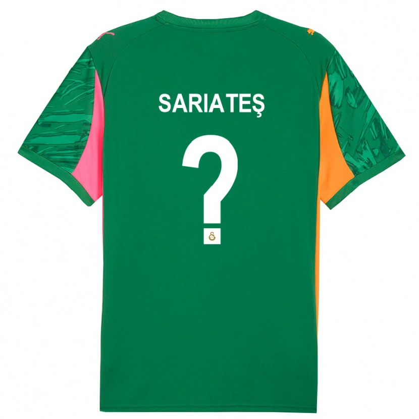 Danxen Kid Taha Sarıateş #0 Green Orange Pink Goalkeeper Jersey 2025/26 T-Shirt