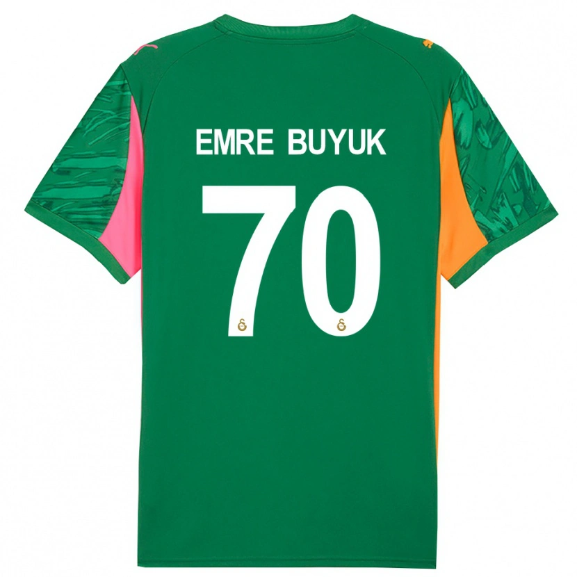 Danxen Kid Enes Emre Büyük #70 Green Orange Pink Goalkeeper Jersey 2025/26 T-Shirt