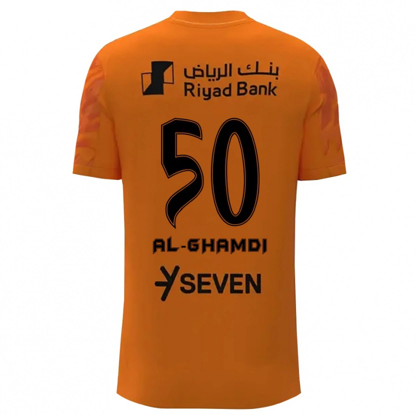Danxen Kid Abdulelah Al-Ghamdi #50 Dark Orange Black Goalkeeper Jersey 2025/26 T-Shirt