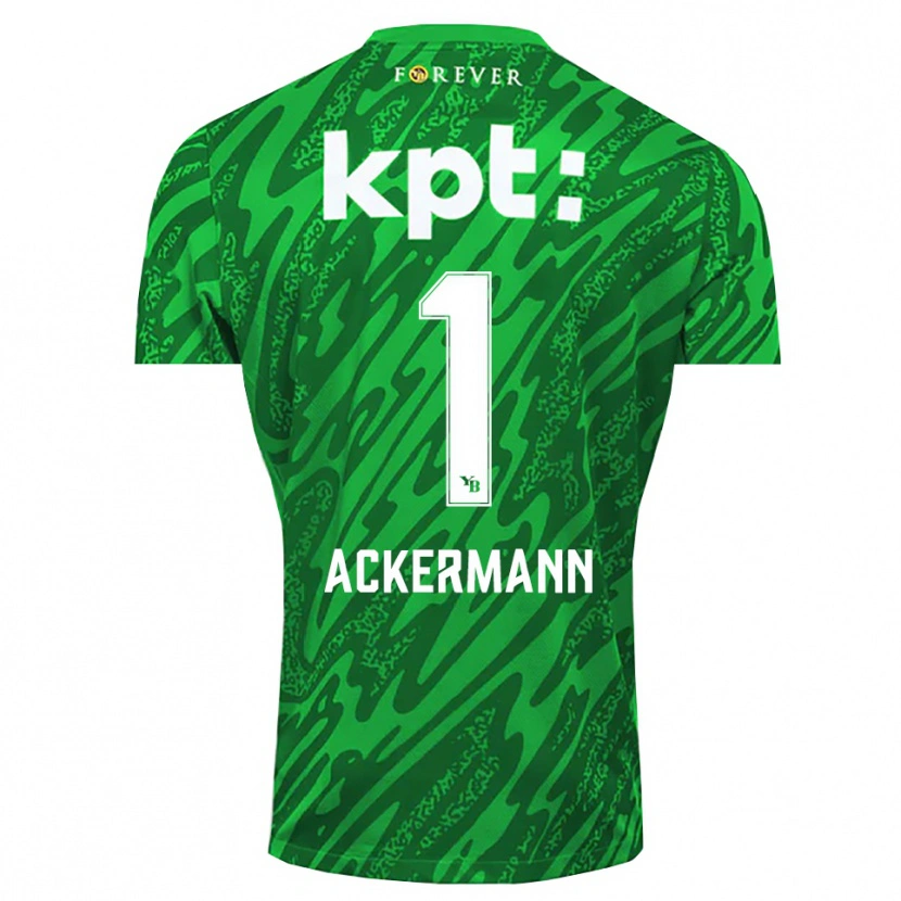 Danxen Kid Jara Ackermann #1 Green White Goalkeeper Jersey 2025/26 T-Shirt