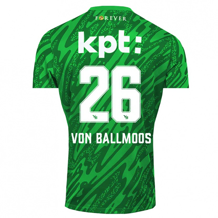 Danxen Kid David von Ballmoos #26 Green White Goalkeeper Jersey 2025/26 T-Shirt