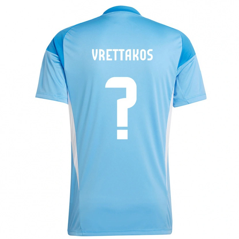 Danxen Kid Georgios Vrettakos #0 Deep Sky Blue Goalkeeper Jersey 2025/26 T-Shirt