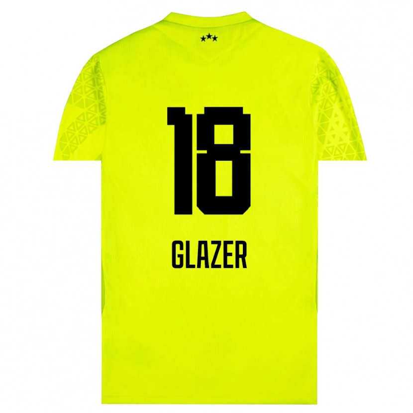 Danxen Kid Omri Glazer #18 Yellow Green Black Goalkeeper Jersey 2025/26 T-Shirt