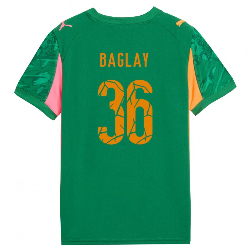 Danxen Kid Rostyslav Baglay #36 Green Orange Pink Goalkeeper Jersey 2025/26 T-Shirt