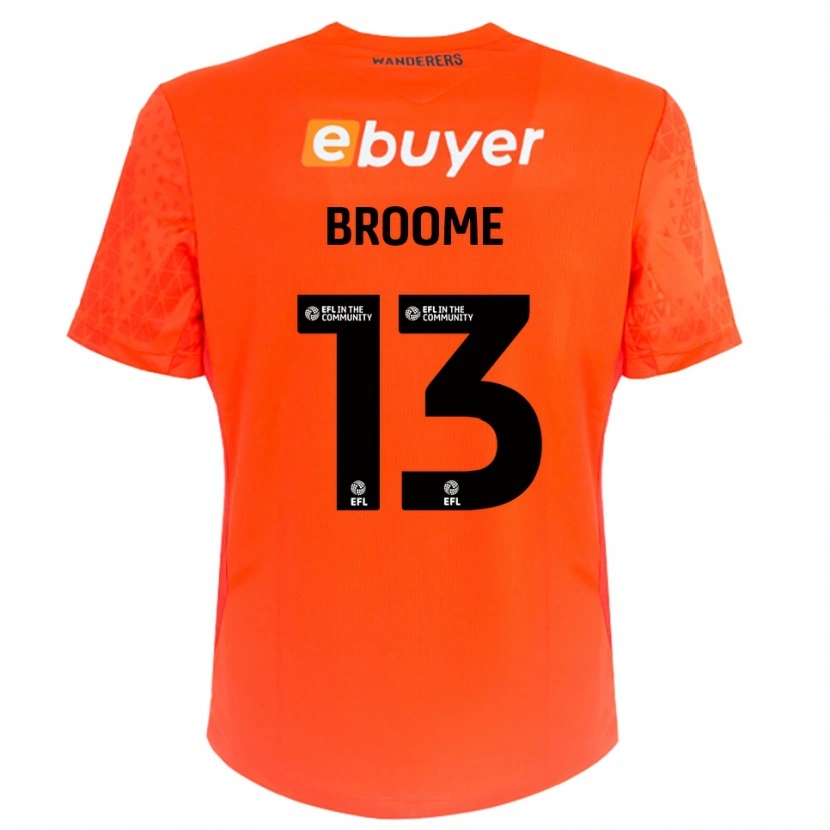 Danxen Kid Nathan Broome #13 Orange Black Goalkeeper Jersey 2025/26 T-Shirt