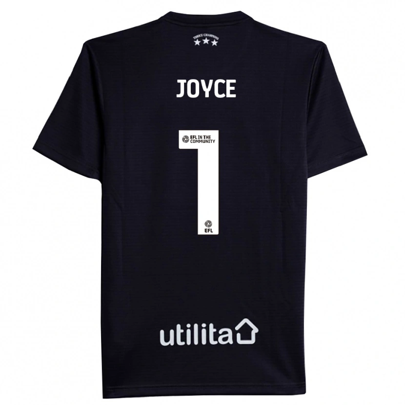Danxen Kid Lauren Joyce #1 Black White Goalkeeper Jersey 2025/26 T-Shirt