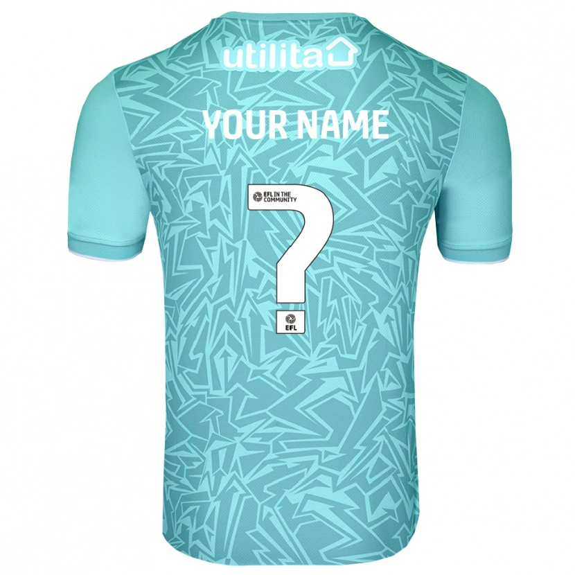 Danxen Kid Luton Town Light Blue Goalkeeper Jersey 2025/26 T-Shirt