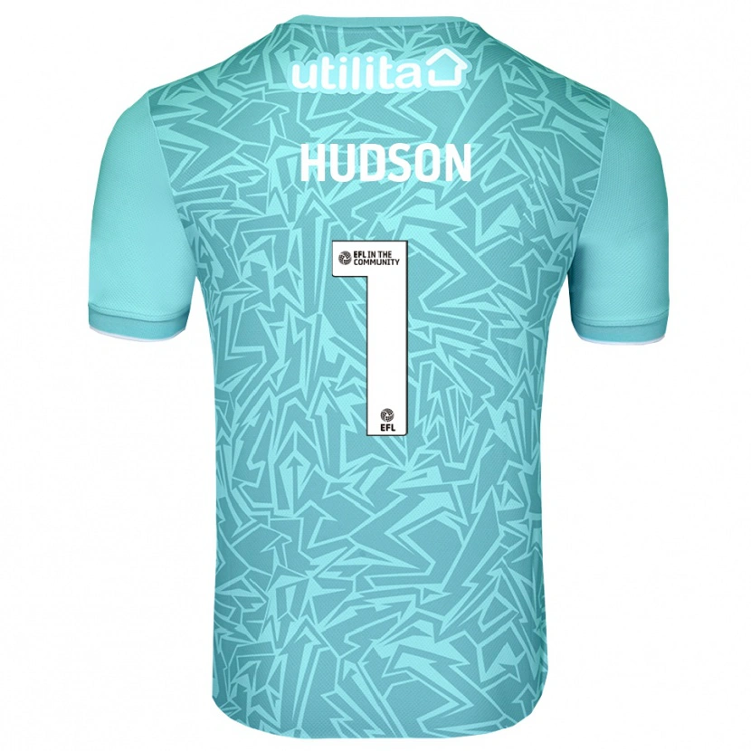 Danxen Kid Sarah Hudson #1 Light Blue Goalkeeper Jersey 2025/26 T-Shirt