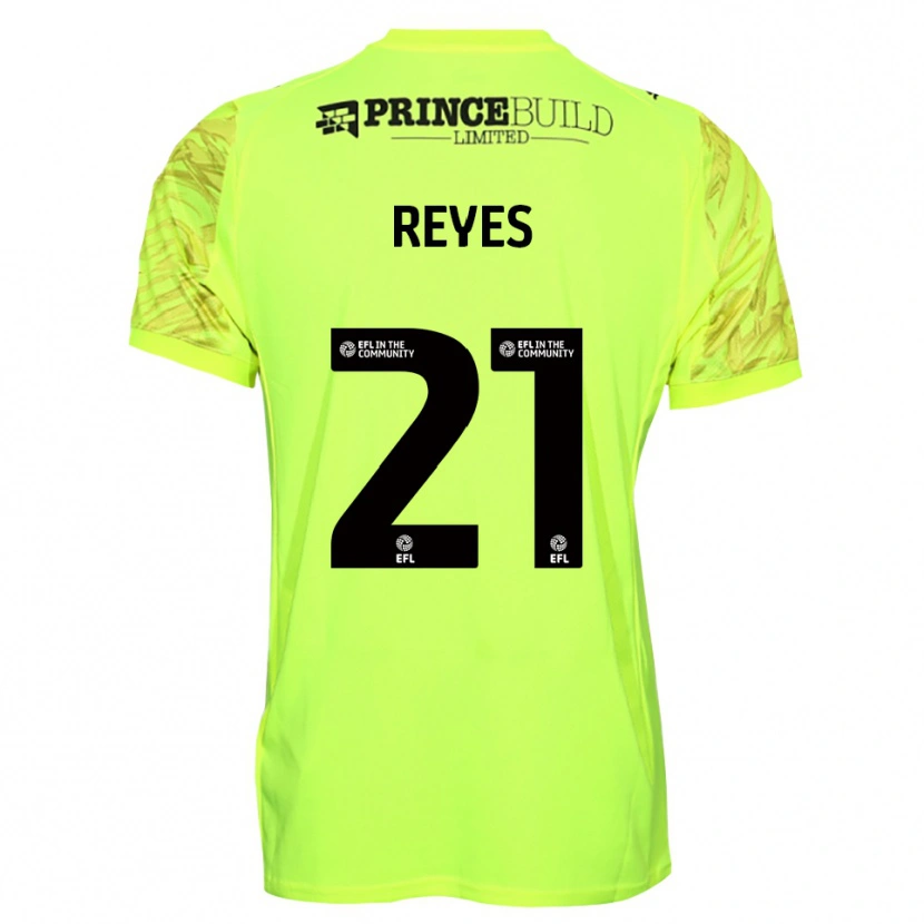Danxen Kid Vicente Reyes #21 Fluorescent Green Black Goalkeeper Jersey 2025/26 T-Shirt
