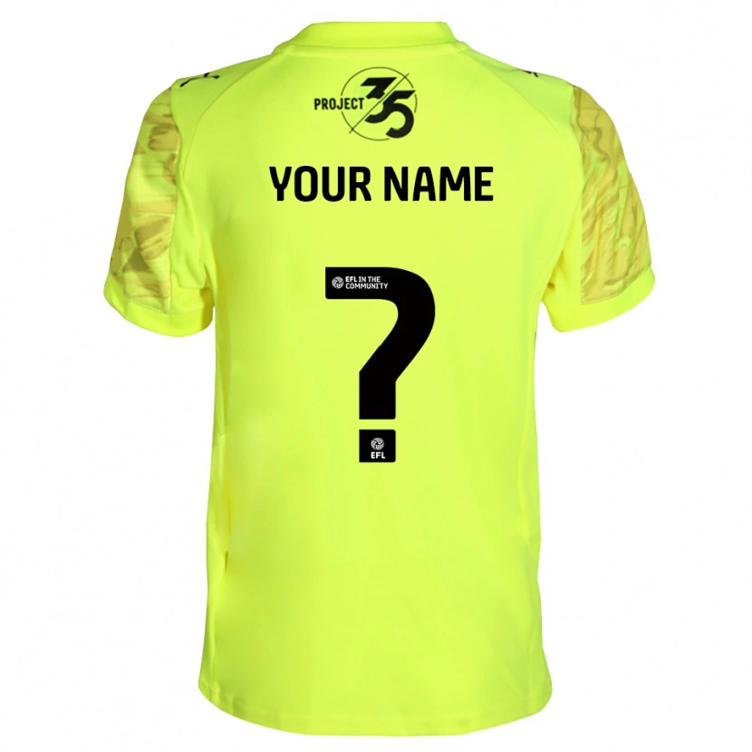 Danxen Kid Plymouth Argyle Fluorescent Green Black Goalkeeper Jersey 2025/26 T-Shirt
