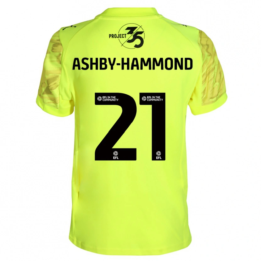 Danxen Kid Luca Ashby-Hammond #21 Fluorescent Green Black Goalkeeper Jersey 2025/26 T-Shirt