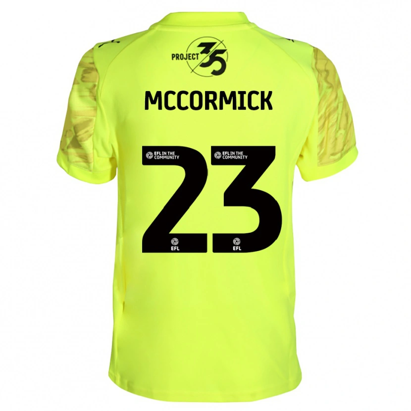 Danxen Kid Leo McCormick #23 Fluorescent Green Black Goalkeeper Jersey 2025/26 T-Shirt