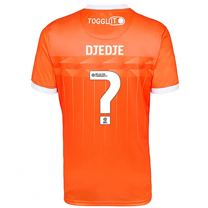 Danxen Kid Eterne Djedje #0 Orange White Goalkeeper Jersey 2025/26 T-Shirt