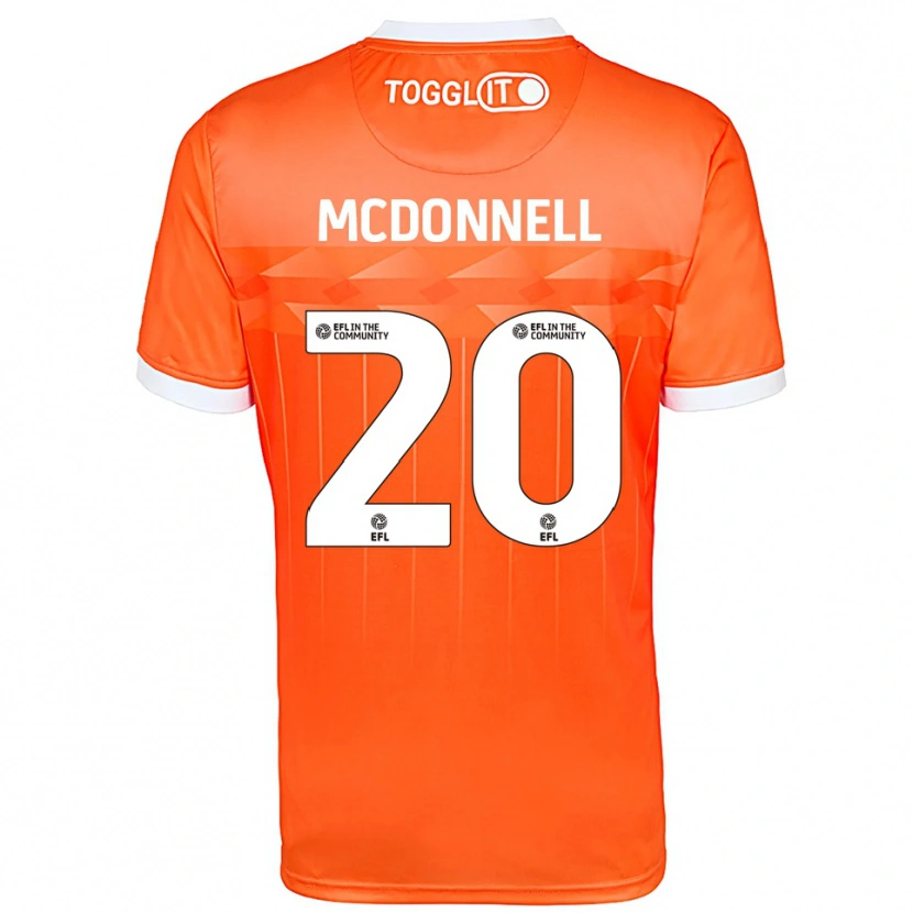 Danxen Kid Joe McDonnell #20 Orange White Goalkeeper Jersey 2025/26 T-Shirt