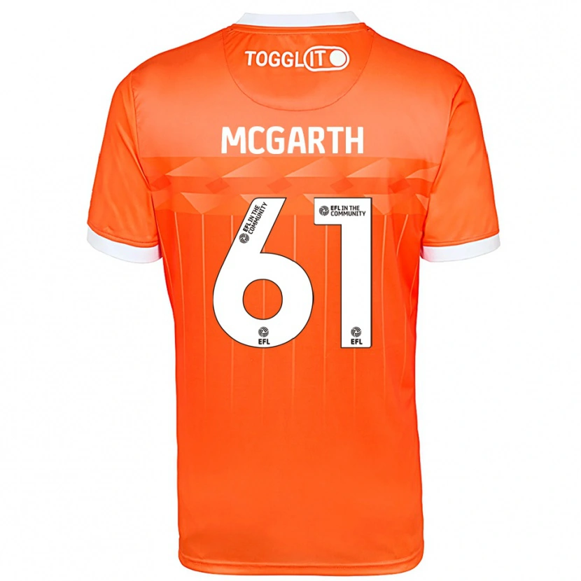 Danxen Kid Ethan McGarth #61 Orange White Goalkeeper Jersey 2025/26 T-Shirt