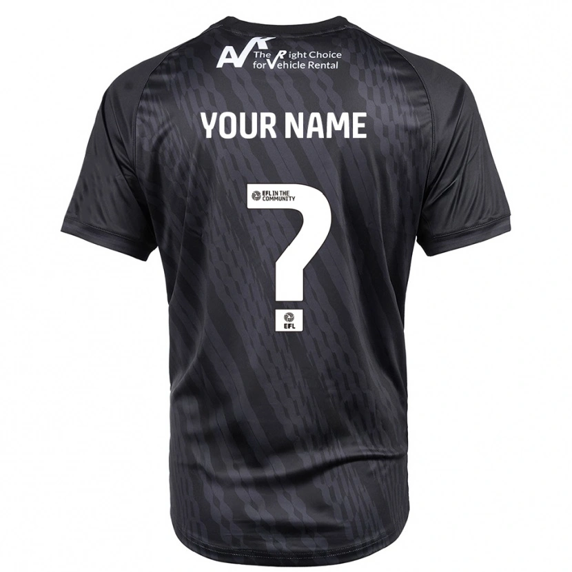 Danxen Kid Shrewsbury Town Black White Goalkeeper Jersey 2025/26 T-Shirt