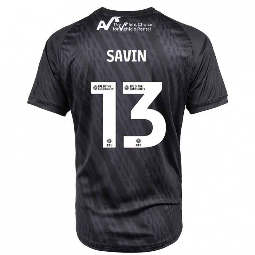 Danxen Kid Toby Savin #13 Black White Goalkeeper Jersey 2025/26 T-Shirt