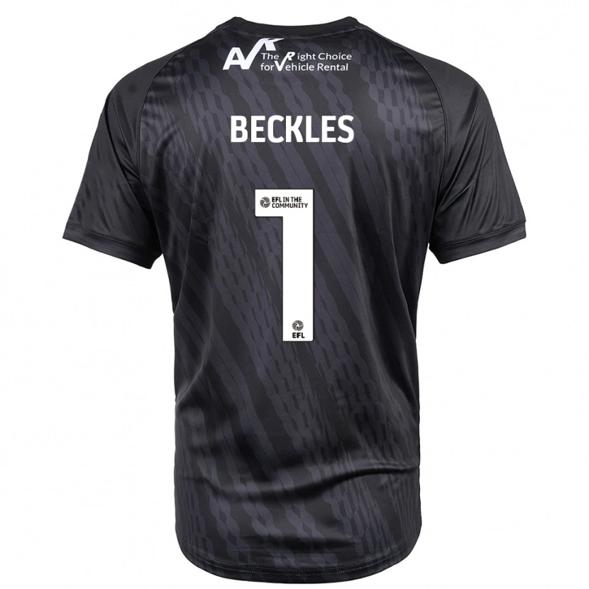Danxen Kid Frankie Beckles #1 Black White Goalkeeper Jersey 2025/26 T-Shirt