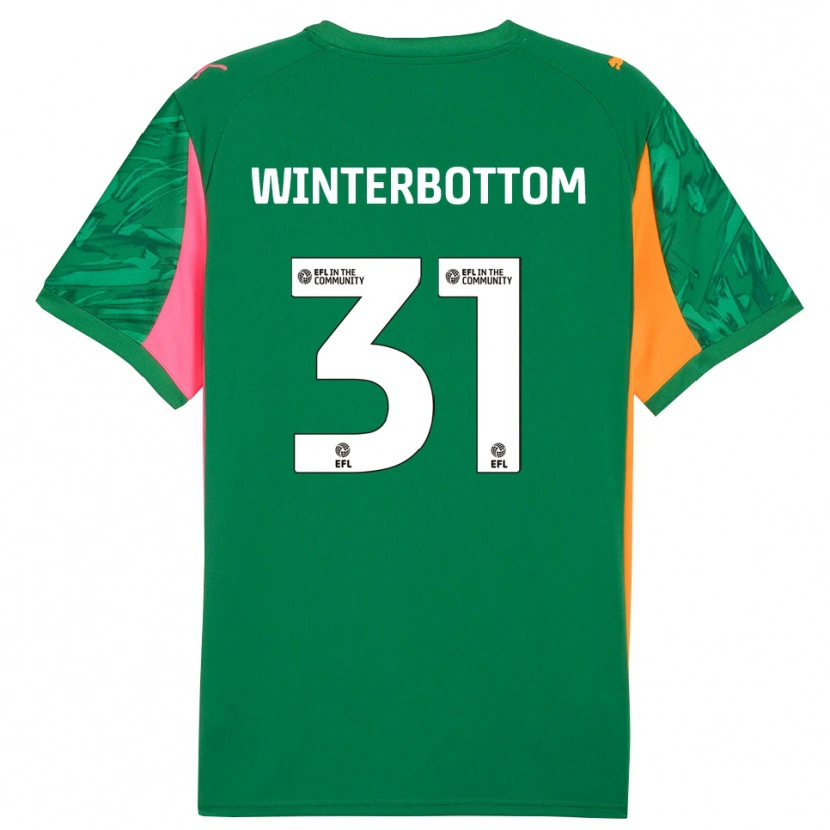 Danxen Kid Ben Winterbottom #31 Green Pink Goalkeeper Jersey 2025/26 T-Shirt
