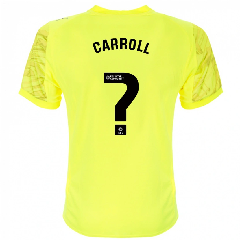 Danxen Kid Rhianne Carroll #0 Yellow Black Goalkeeper Jersey 2025/26 T-Shirt