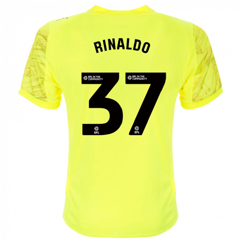 Danxen Kid Ashton Rinaldo #37 Yellow Black Goalkeeper Jersey 2025/26 T-Shirt