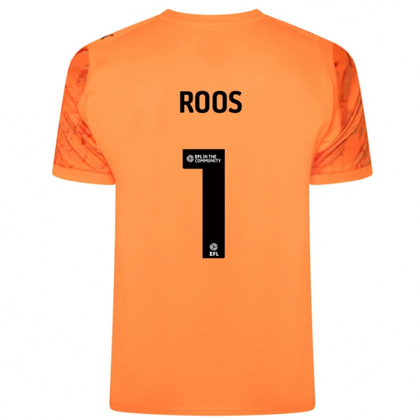 Danxen Kid Kelle Roos #1 Orange Black Goalkeeper Jersey 2025/26 T-Shirt