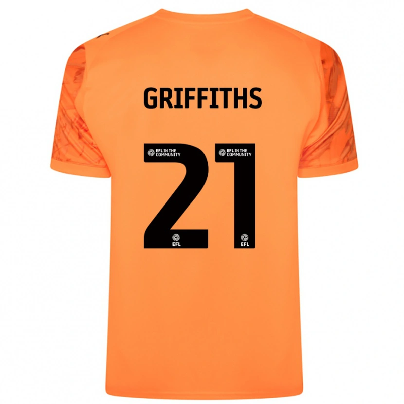 Danxen Kid Harry Griffiths #21 Orange Black Goalkeeper Jersey 2025/26 T-Shirt