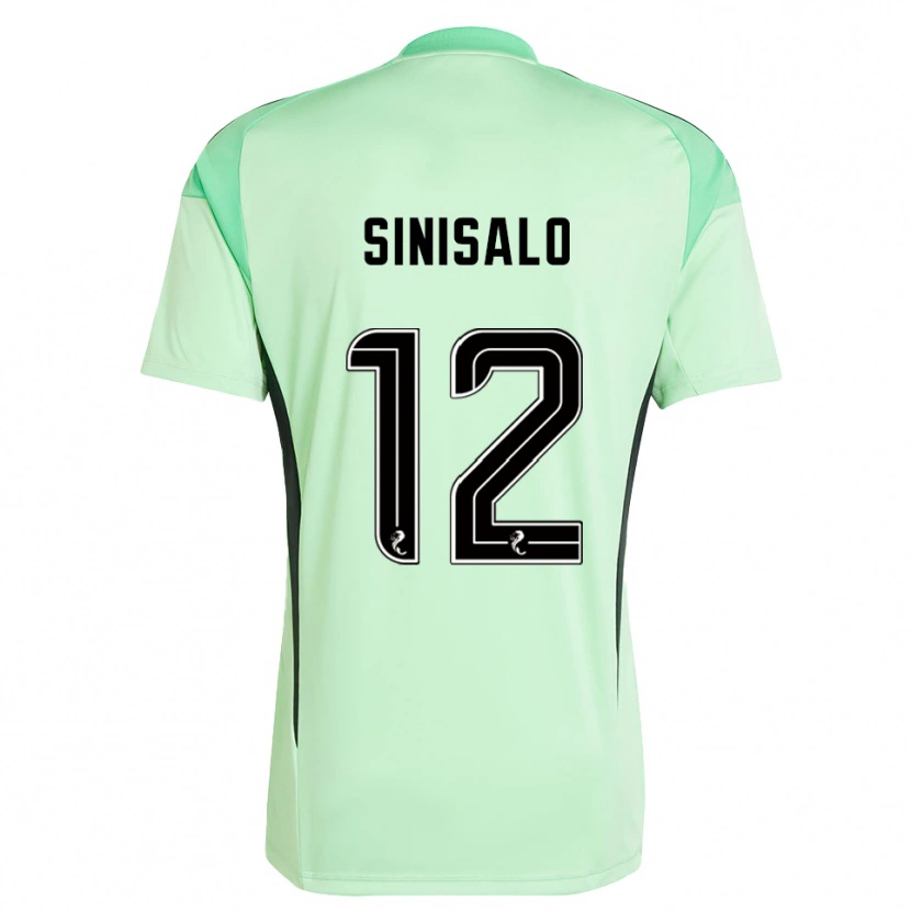 Danxen Kid Viljami Sinisalo #12 Light Green Black Goalkeeper Jersey 2025/26 T-Shirt