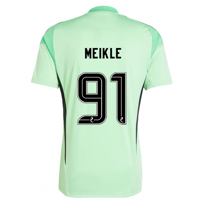 Danxen Kid Jamie Meikle #91 Light Green Black Goalkeeper Jersey 2025/26 T-Shirt