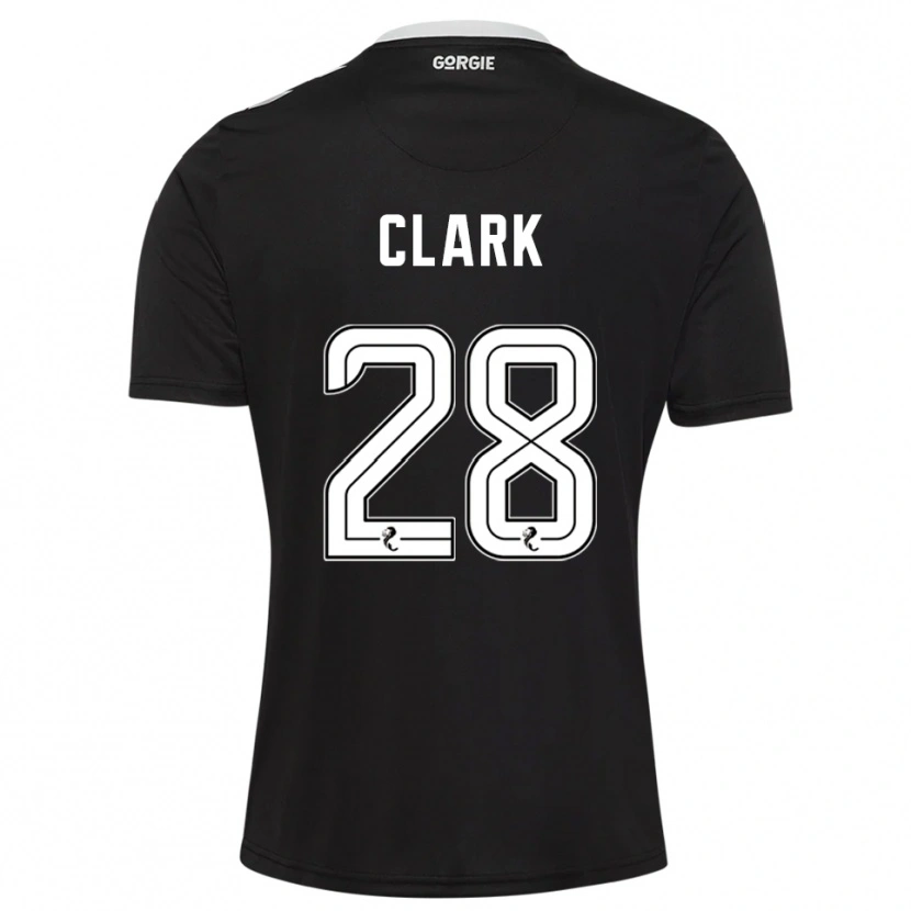 Danxen Kid Zander Clark #28 Black Burgundy Goalkeeper Jersey 2025/26 T-Shirt