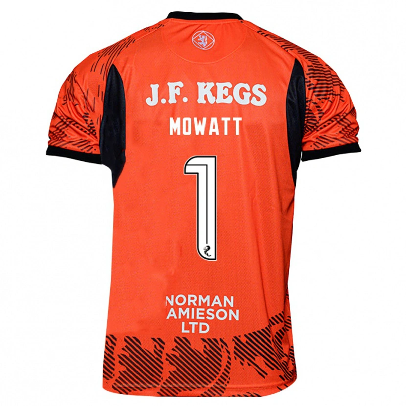 Danxen Kid Beth Mowatt #1 Orange Black Goalkeeper Jersey 2025/26 T-Shirt