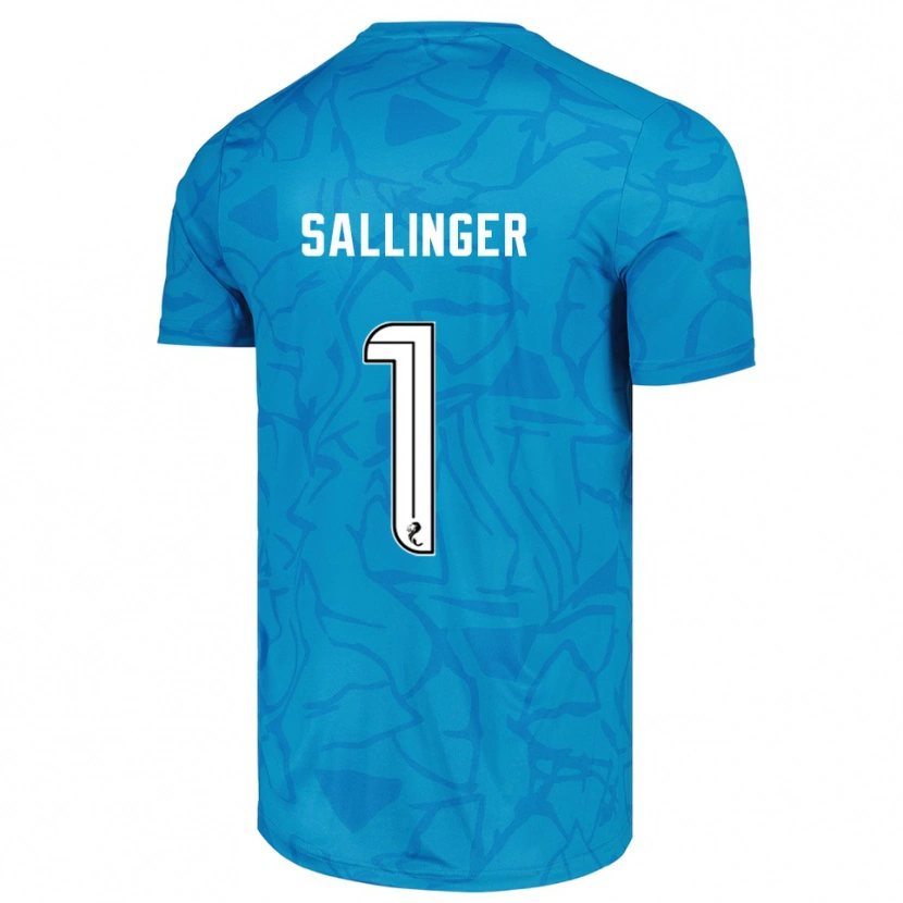 Danxen Kid Raphael Sallinger #1 Blue White Goalkeeper Jersey 2025/26 T-Shirt