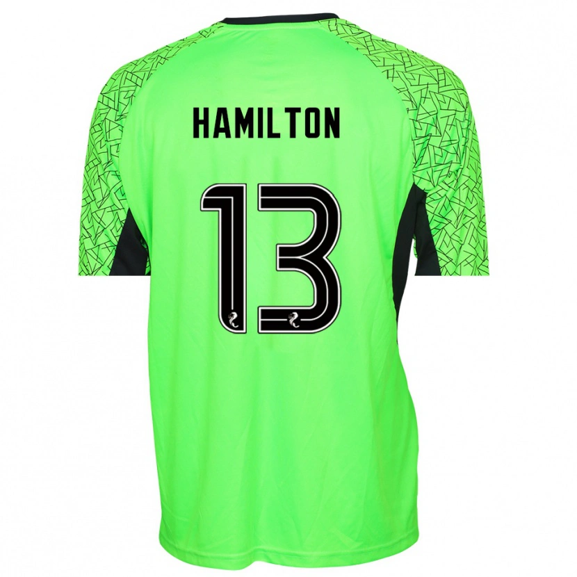 Danxen Kid Jack Hamilton #13 Green Black Goalkeeper Jersey 2025/26 T-Shirt