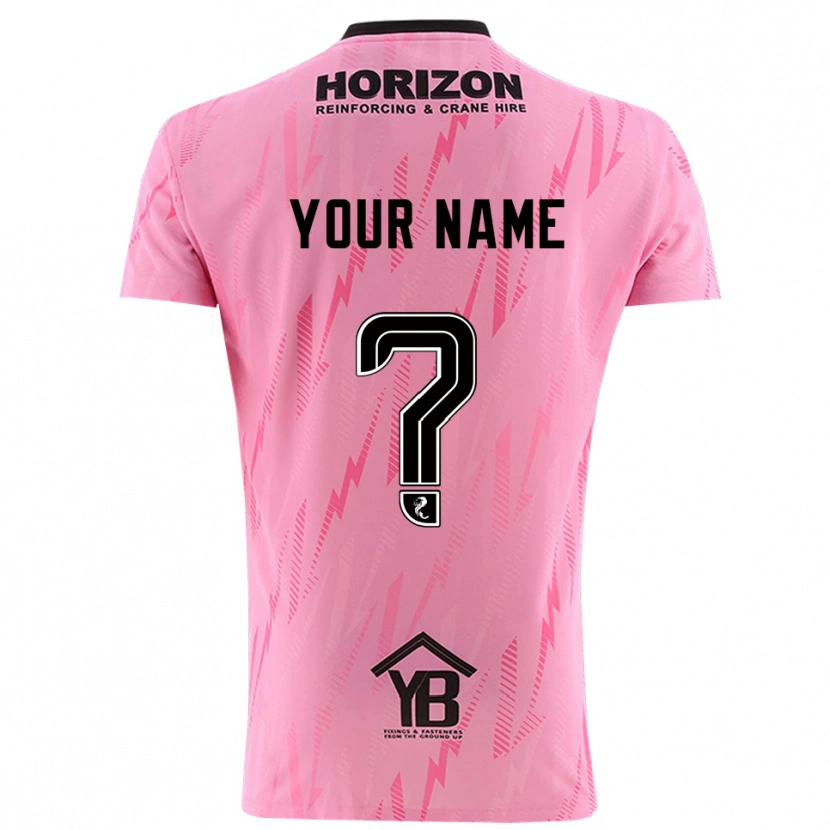 Danxen Kid Falkirk FC Pink Black Goalkeeper Jersey 2025/26 T-Shirt