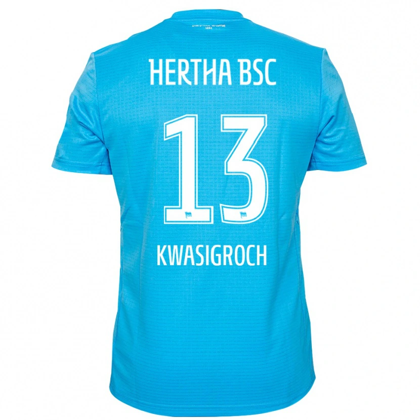 Danxen Kid Robert Kwasigroch #13 Light Blue White Goalkeeper Jersey 2025/26 T-Shirt