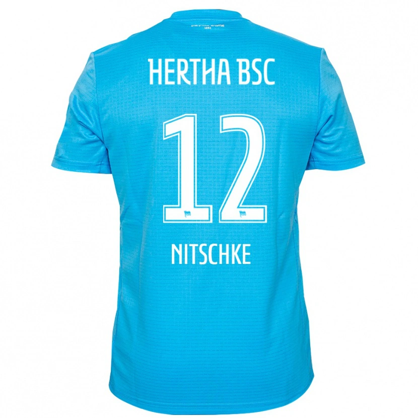 Danxen Kid Til Nitschke #12 Light Blue White Goalkeeper Jersey 2025/26 T-Shirt