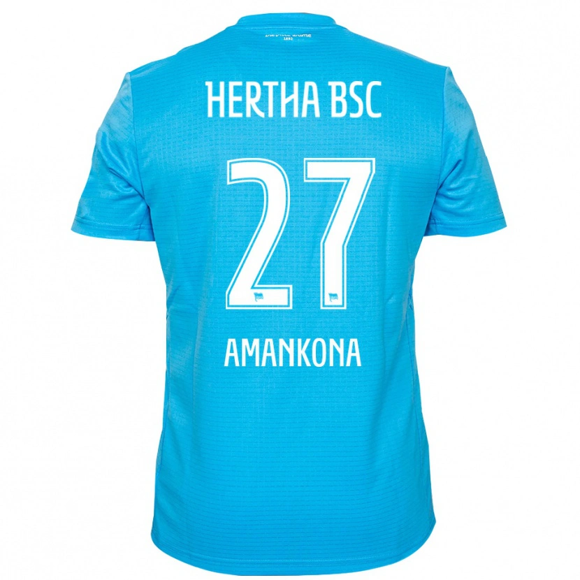 Danxen Kid Nash-Daniel Amankona #27 Light Blue White Goalkeeper Jersey 2025/26 T-Shirt