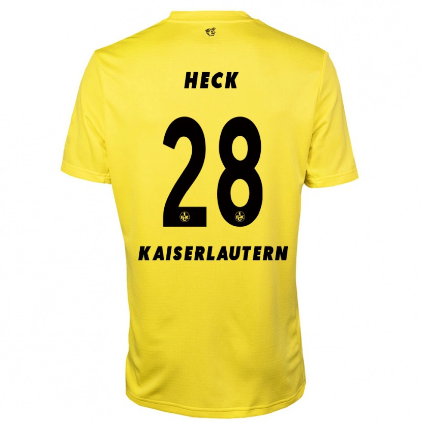 Danxen Kid Fabian Heck #28 Yellow Black Goalkeeper Jersey 2025/26 T-Shirt