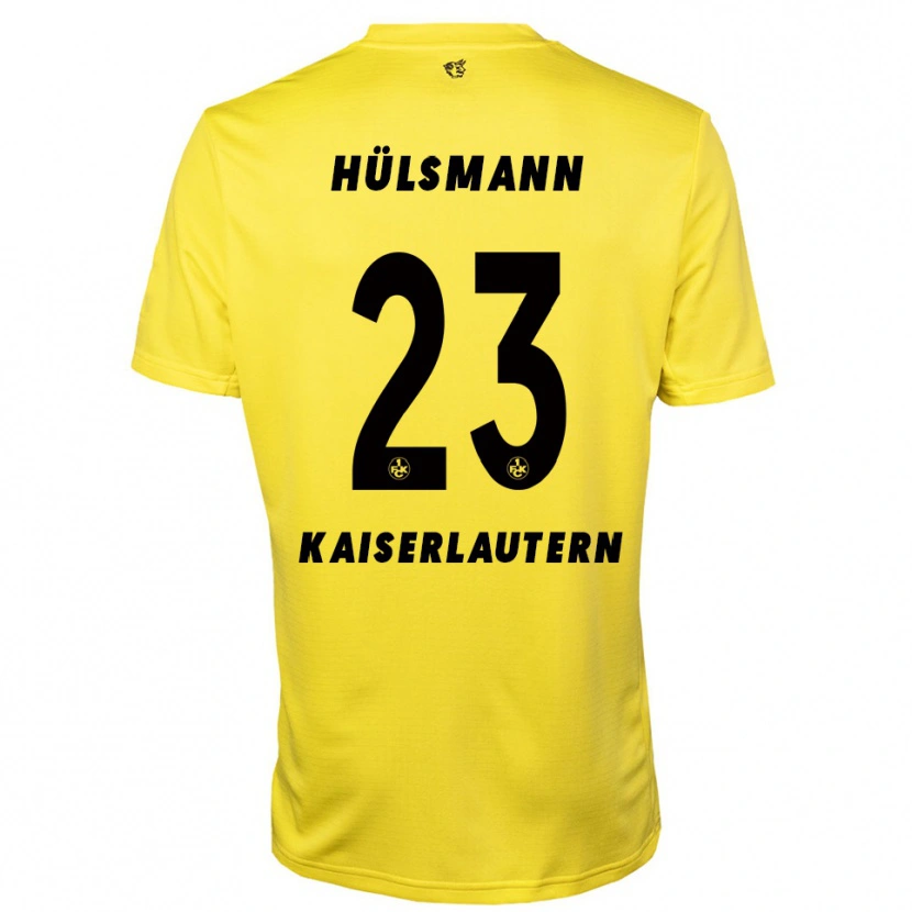 Danxen Kid Randy Hülsmann #23 Yellow Black Goalkeeper Jersey 2025/26 T-Shirt