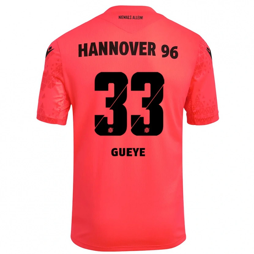 Danxen Kid Abdoulaye Gueye #33 Red Black Goalkeeper Jersey 2025/26 T-Shirt