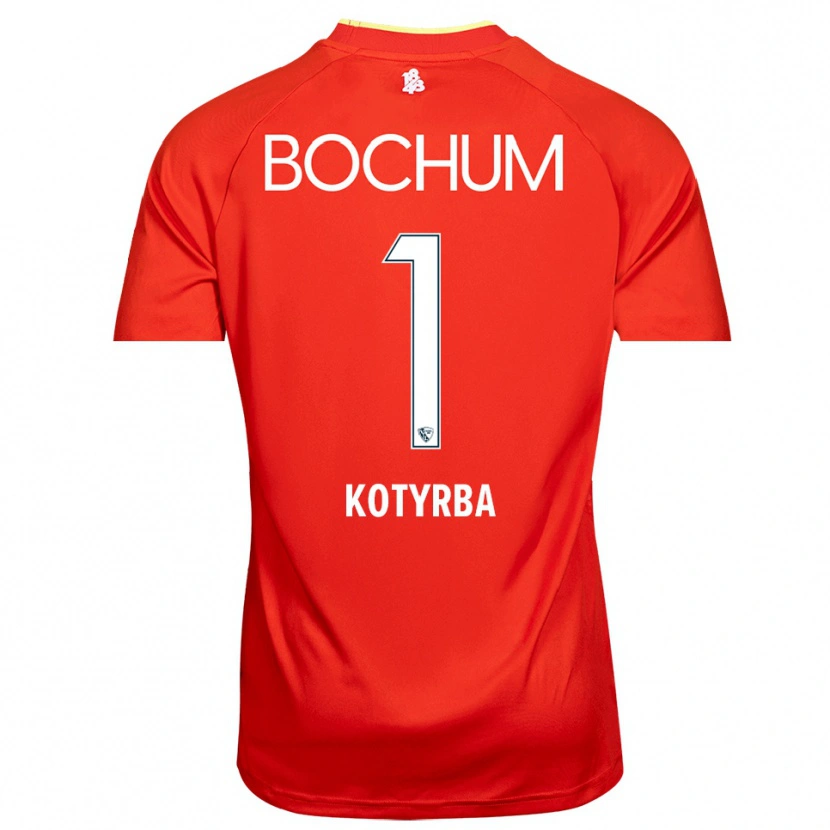Danxen Kid Finn Kotyrba #1 Red White Goalkeeper Jersey 2025/26 T-Shirt