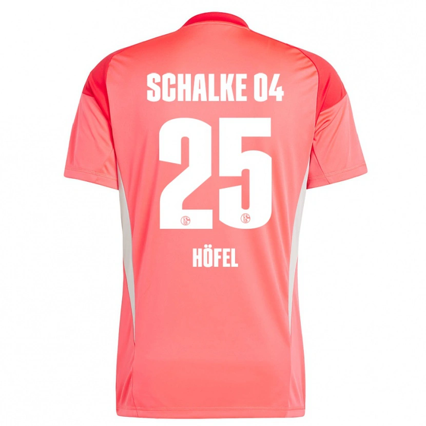Danxen Kid Luca Höfel #25 Coral Red Goalkeeper Jersey 2025/26 T-Shirt