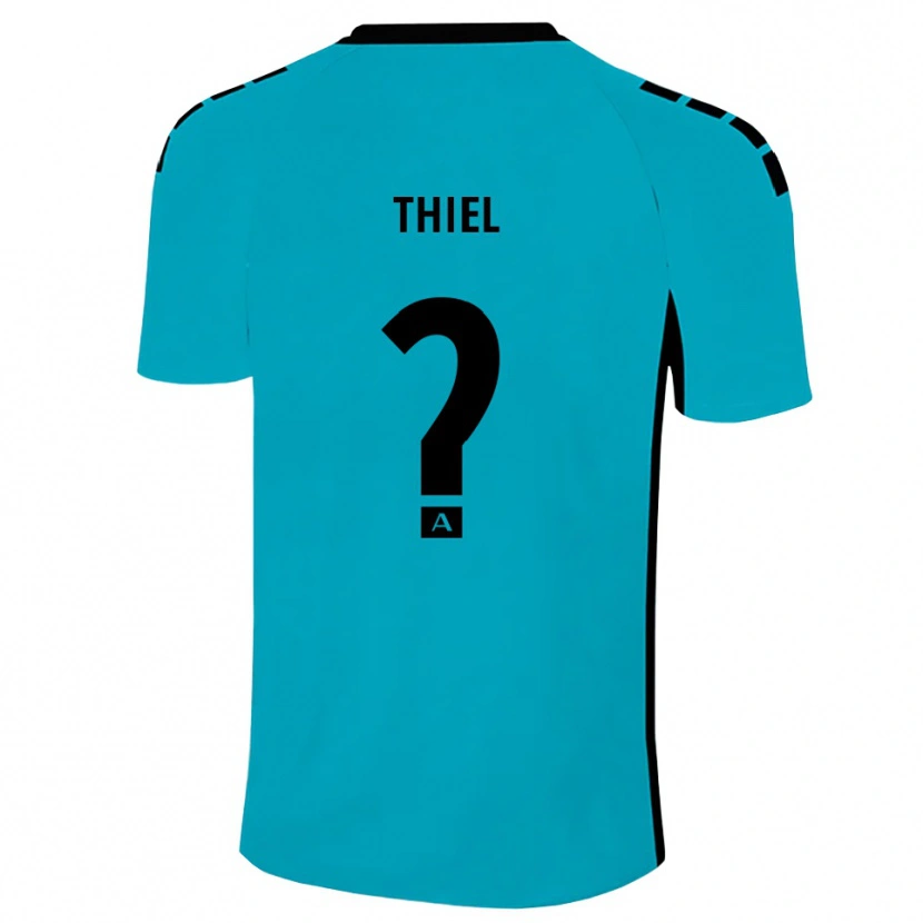 Danxen Kid David Thiel #0 Cyan Goalkeeper Jersey 2025/26 T-Shirt