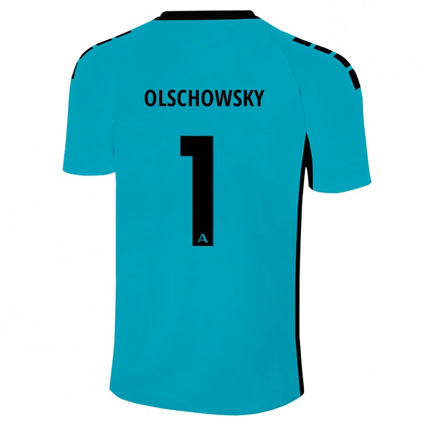 Danxen Kid Jan Olschowsky #1 Cyan Goalkeeper Jersey 2025/26 T-Shirt