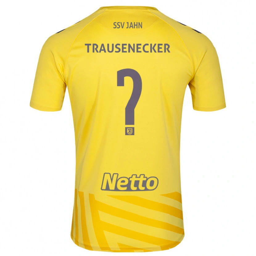 Danxen Kid Bastian Trausenecker #0 Yellow Gray Goalkeeper Jersey 2025/26 T-Shirt