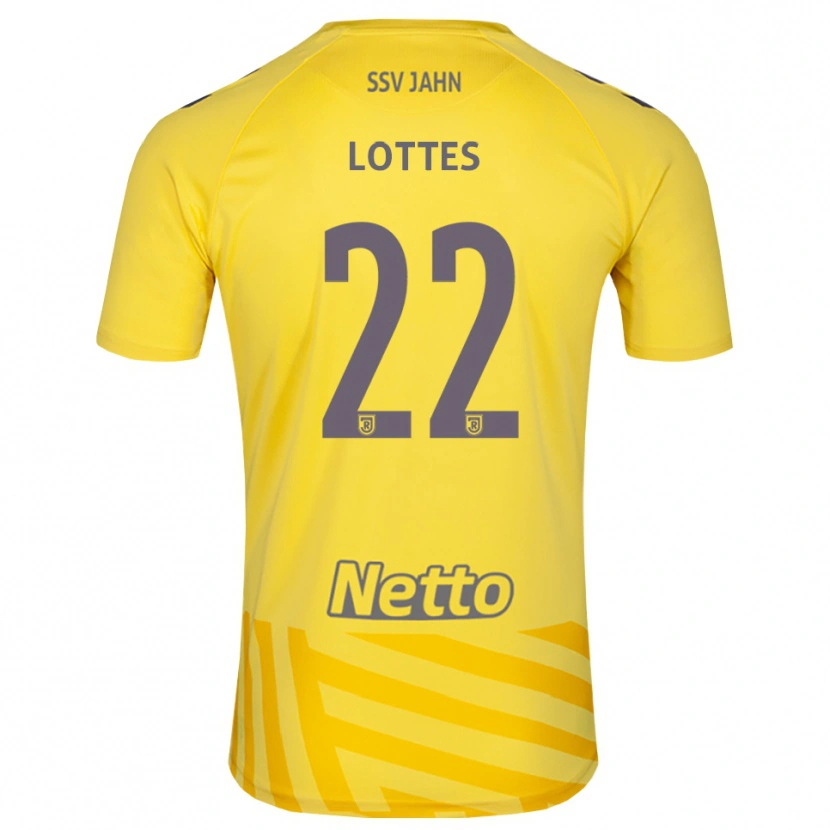 Danxen Kid Benjamin Lottes #22 Yellow Gray Goalkeeper Jersey 2025/26 T-Shirt