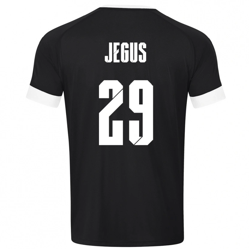 Danxen Kid Leonard Jegus #29 Black White Goalkeeper Jersey 2025/26 T-Shirt